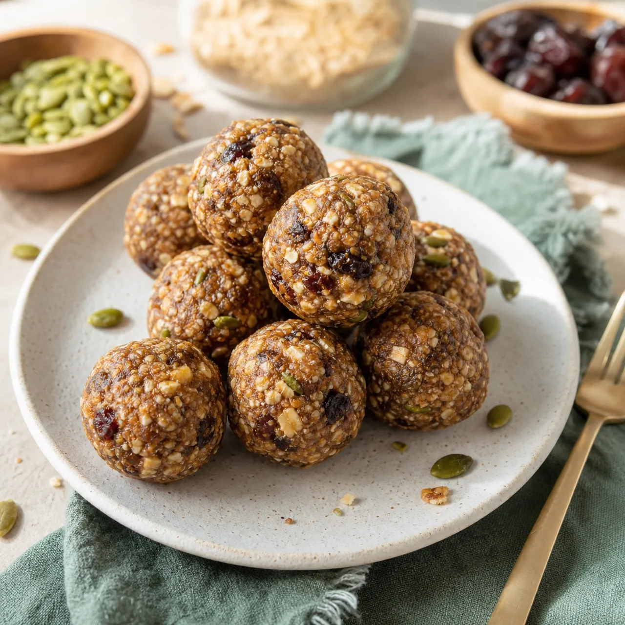 No-Bake Energy Balls — Lunch & Snacks recipe