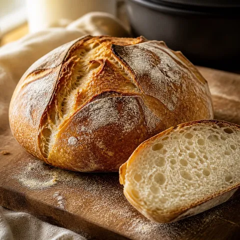 No-Knead Dutch Oven Bread — Breads recipe