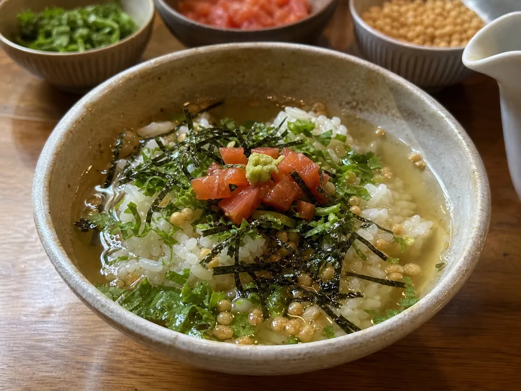 Ochazuke — plated and served