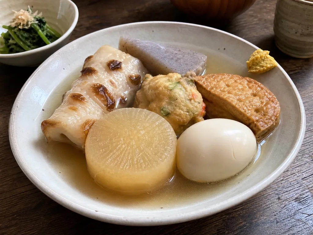 Oden — plated and served