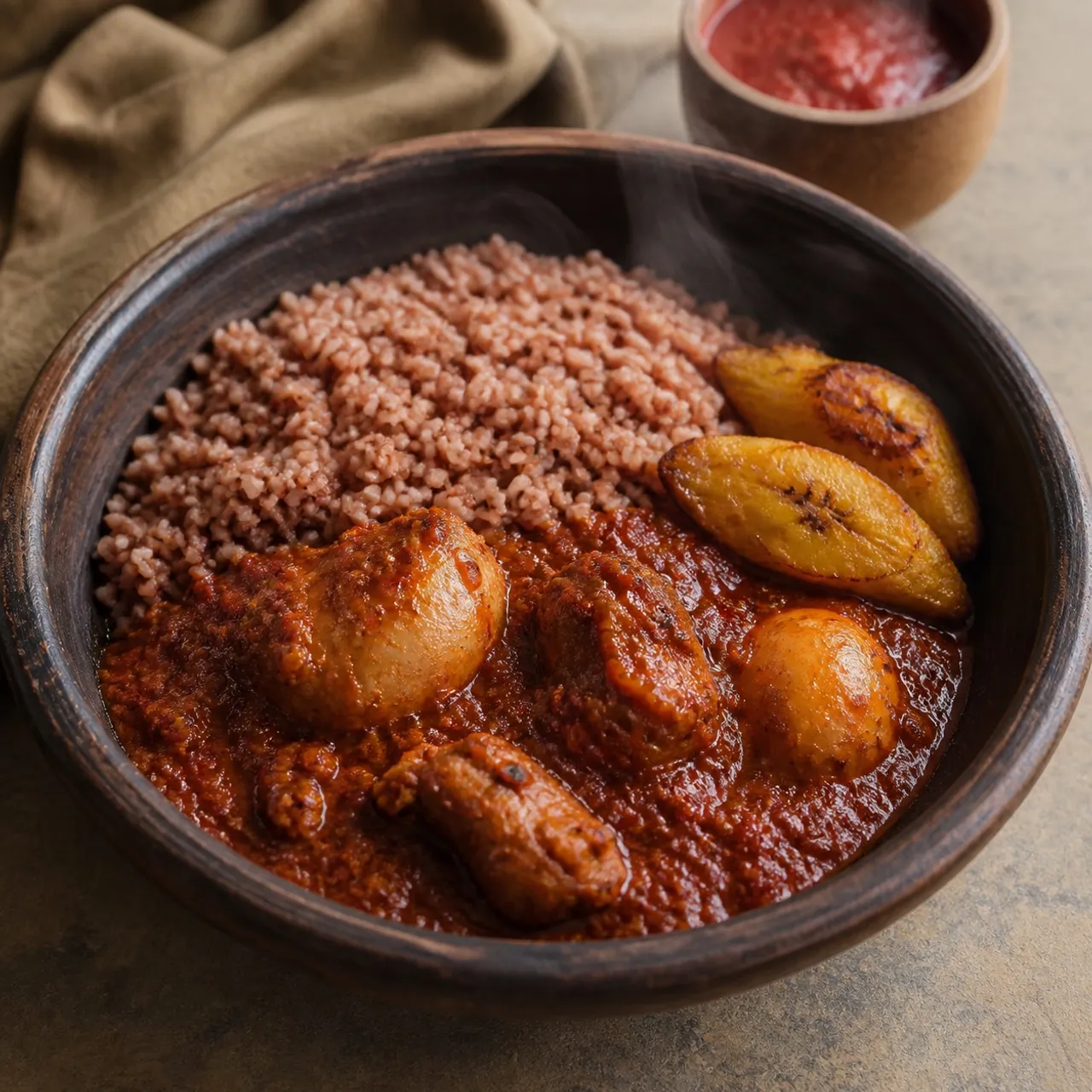 Ofada Rice — West African recipe