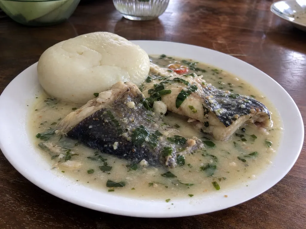 Ofe Nsala — plated and served
