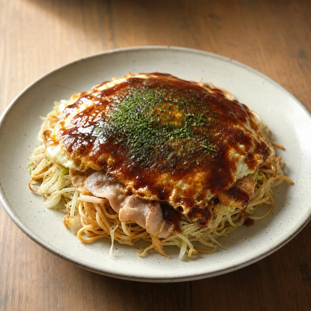 Okonomiyaki (Hiroshima Style) — Japanese recipe