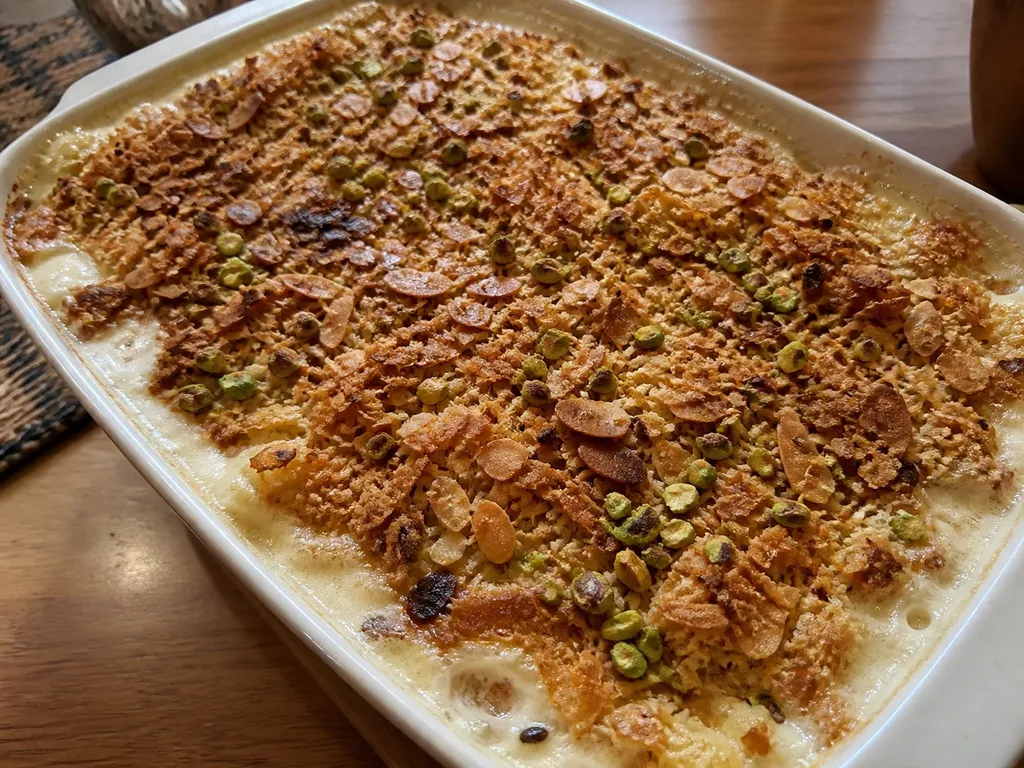 Om Ali — plated and served