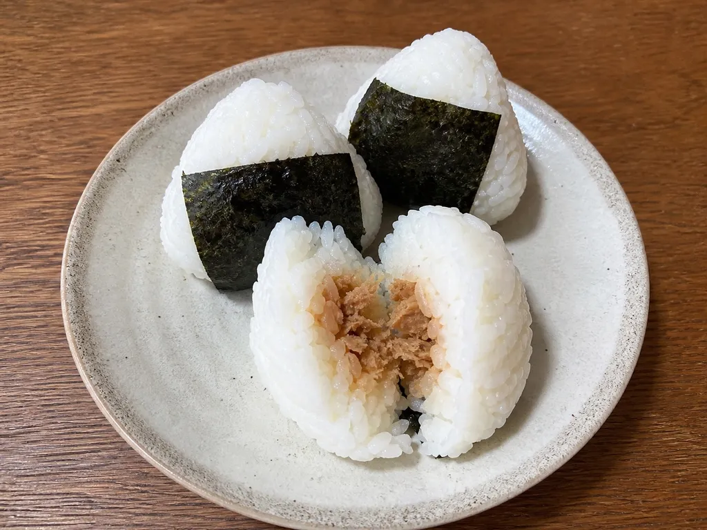Onigiri (Rice Balls) — plated and served