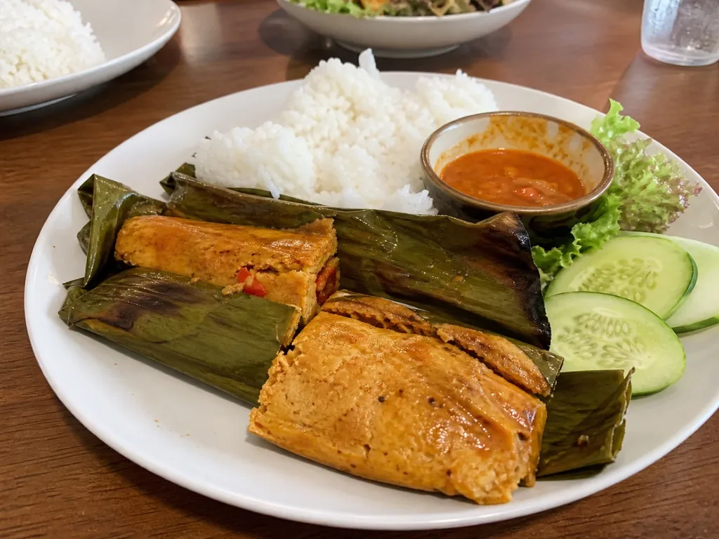 Otak-Otak — plated and served