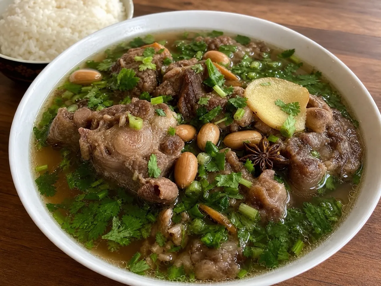 Oxtail Soup — served