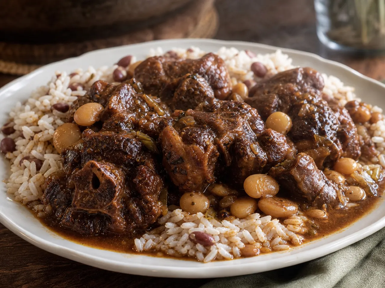 Oxtail Stew — served