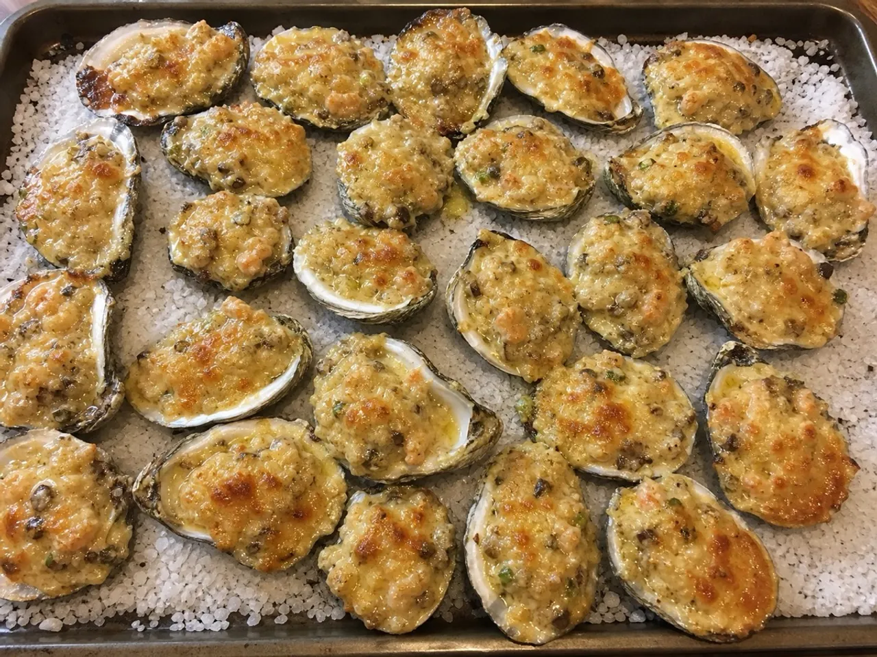 Oysters Bienville — served