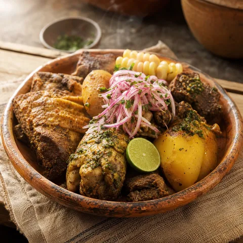 Pachamanca (Andean Earth-Oven Roasted Meats and Potatoes) — Peruvian recipe