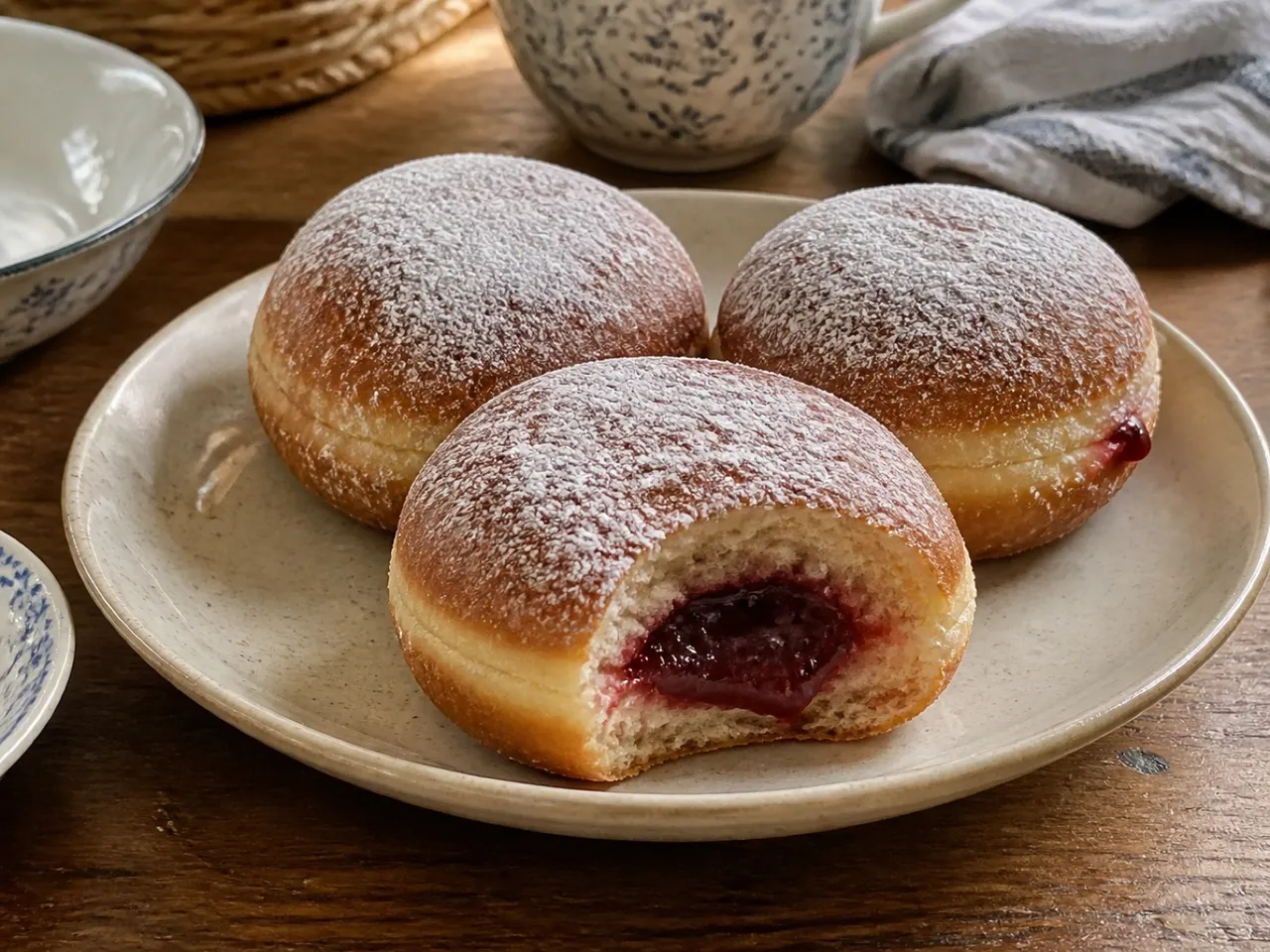 Paczki — served