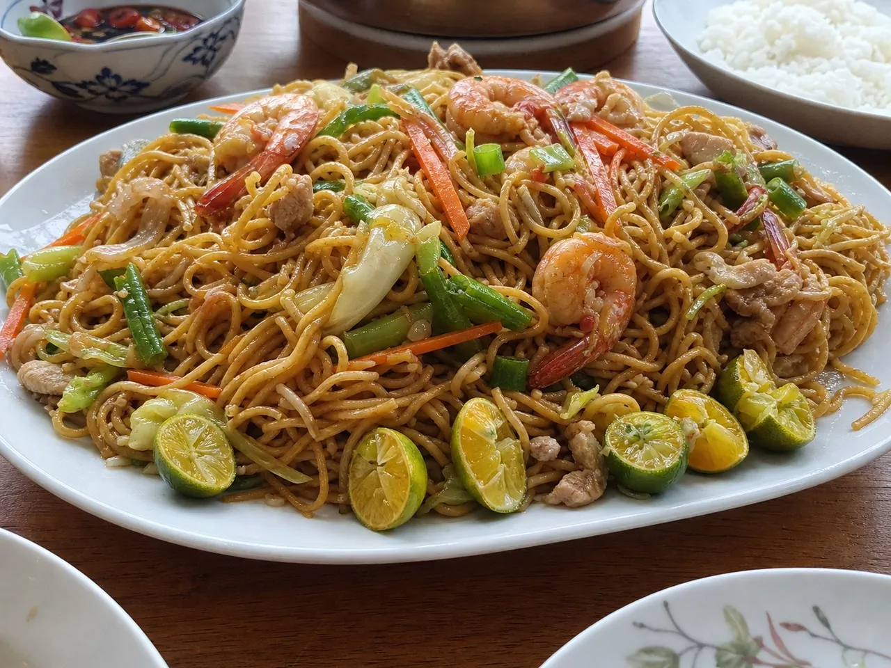 Pancit Canton — served
