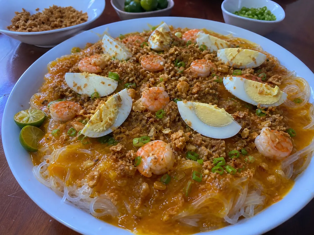 Pancit Palabok — served