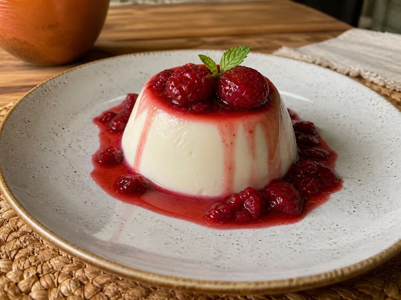 Panna Cotta — served
