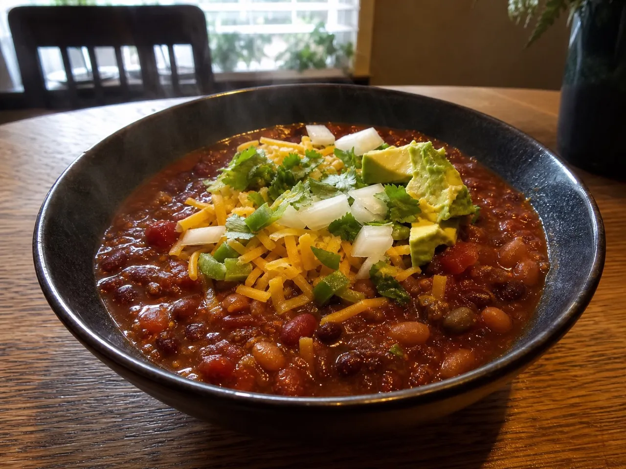 Pantry Chili — served