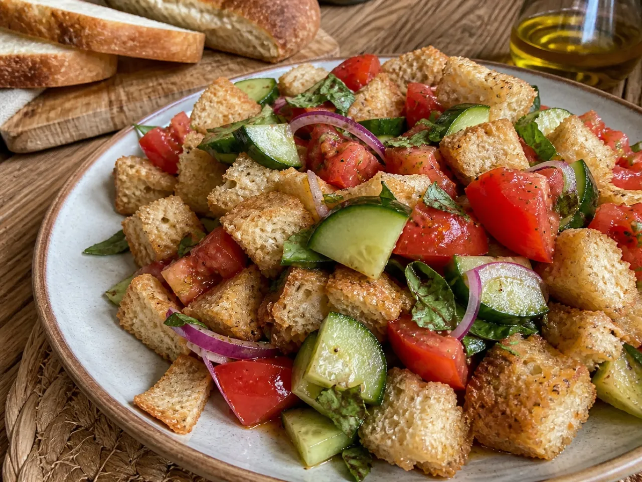 Panzanella — served