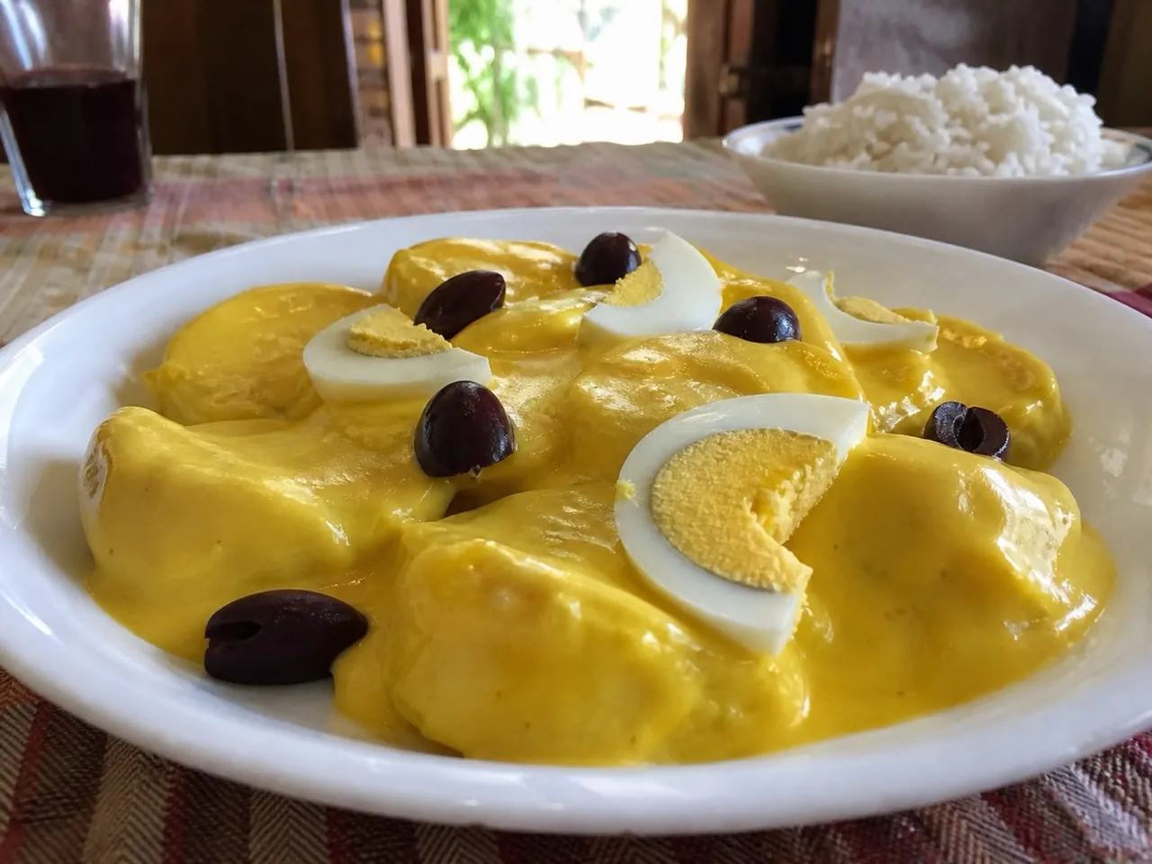 Papa a la Huancaína — served