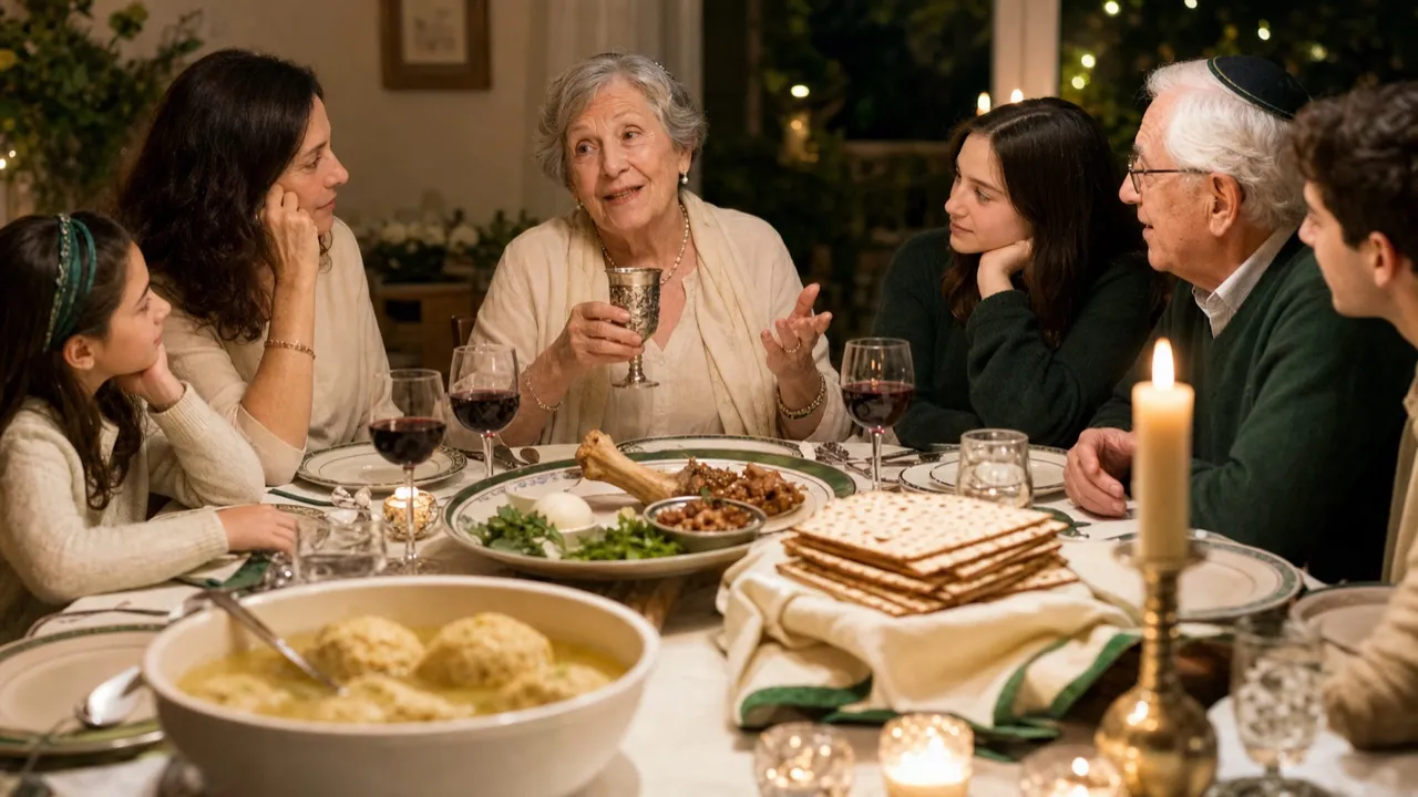 A spread of passover dishes