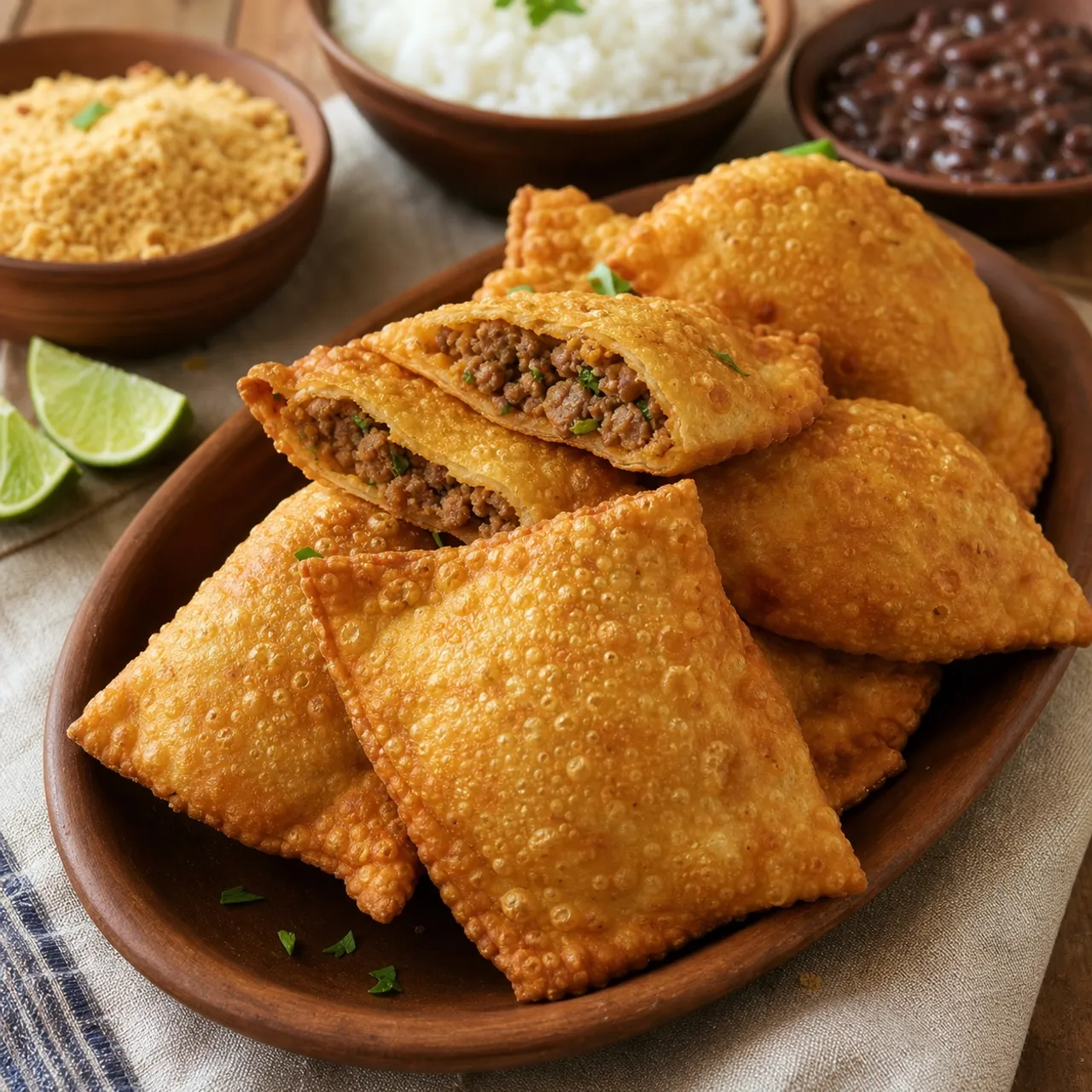 Pastel de Carne (Fried Beef Pastry) — Brazilian recipe
