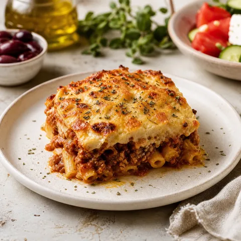 Pastitsio (Greek Baked Pasta with Meat Sauce) — Greek recipe