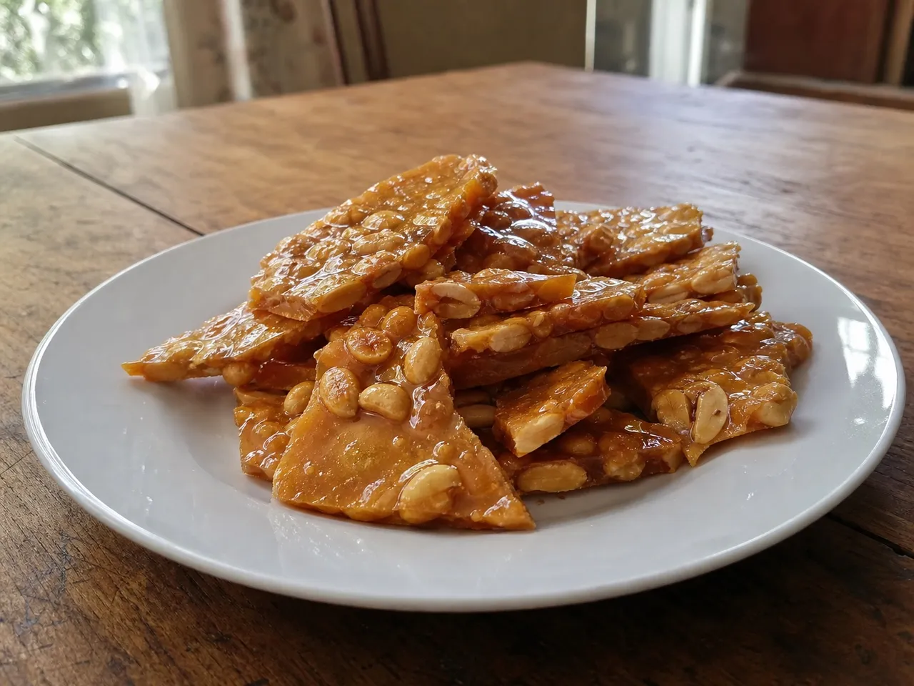 Peanut Brittle — served