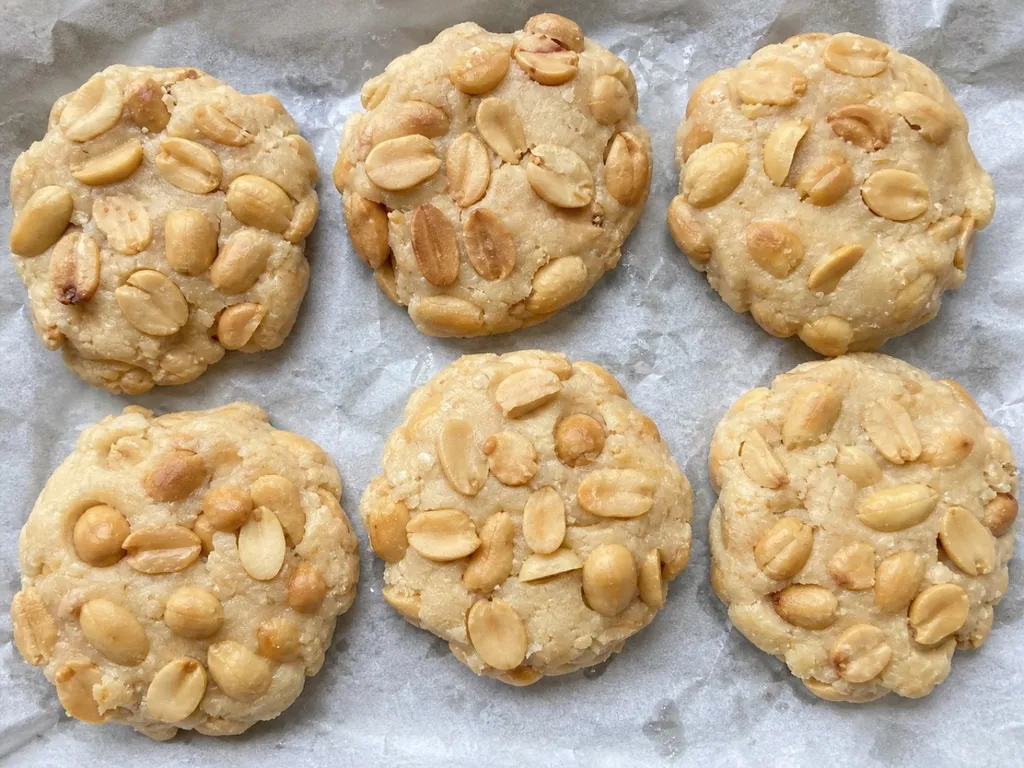 Peanut Patties — plated and served