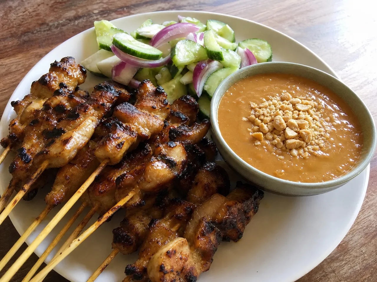 Peanut Satay Sauce — served