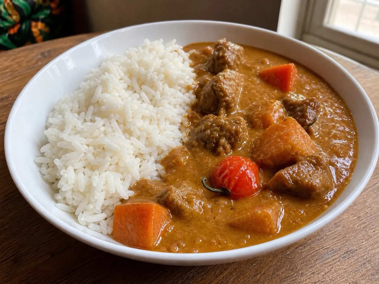Peanut Soup (Maafe) — served