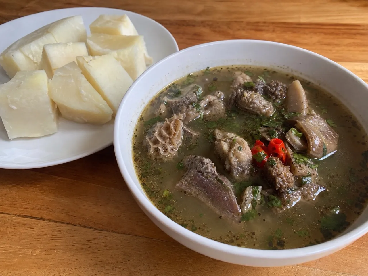 Pepper Soup — served