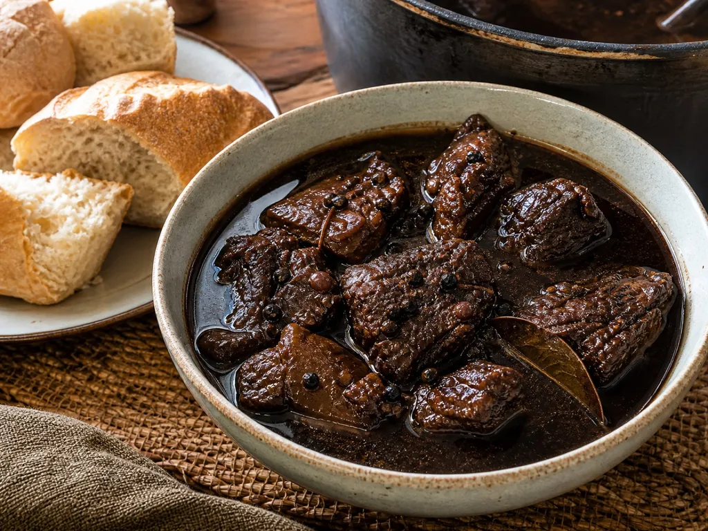 Pepperpot — plated and served