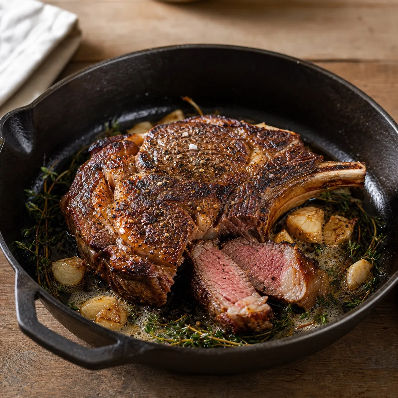 Perfect Pan-Seared Ribeye Steak — Meat & Pork recipe