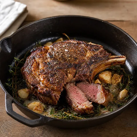 Perfect Pan-Seared Ribeye Steak — Meat & Pork recipe