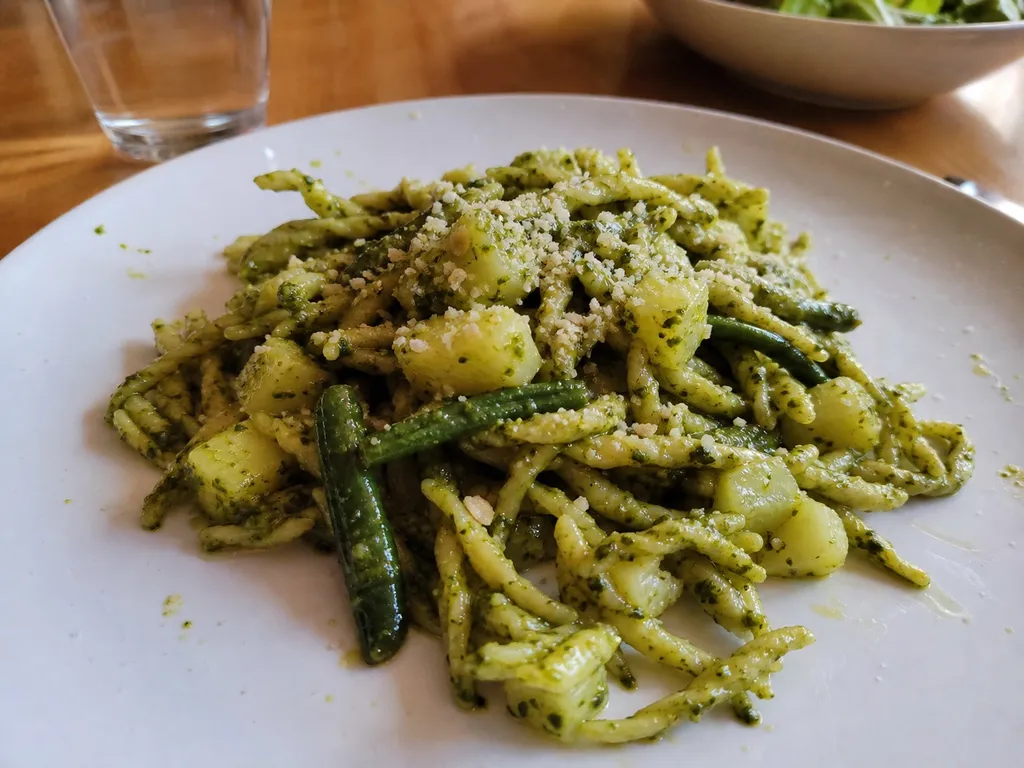 Pesto alla Genovese — plated and served