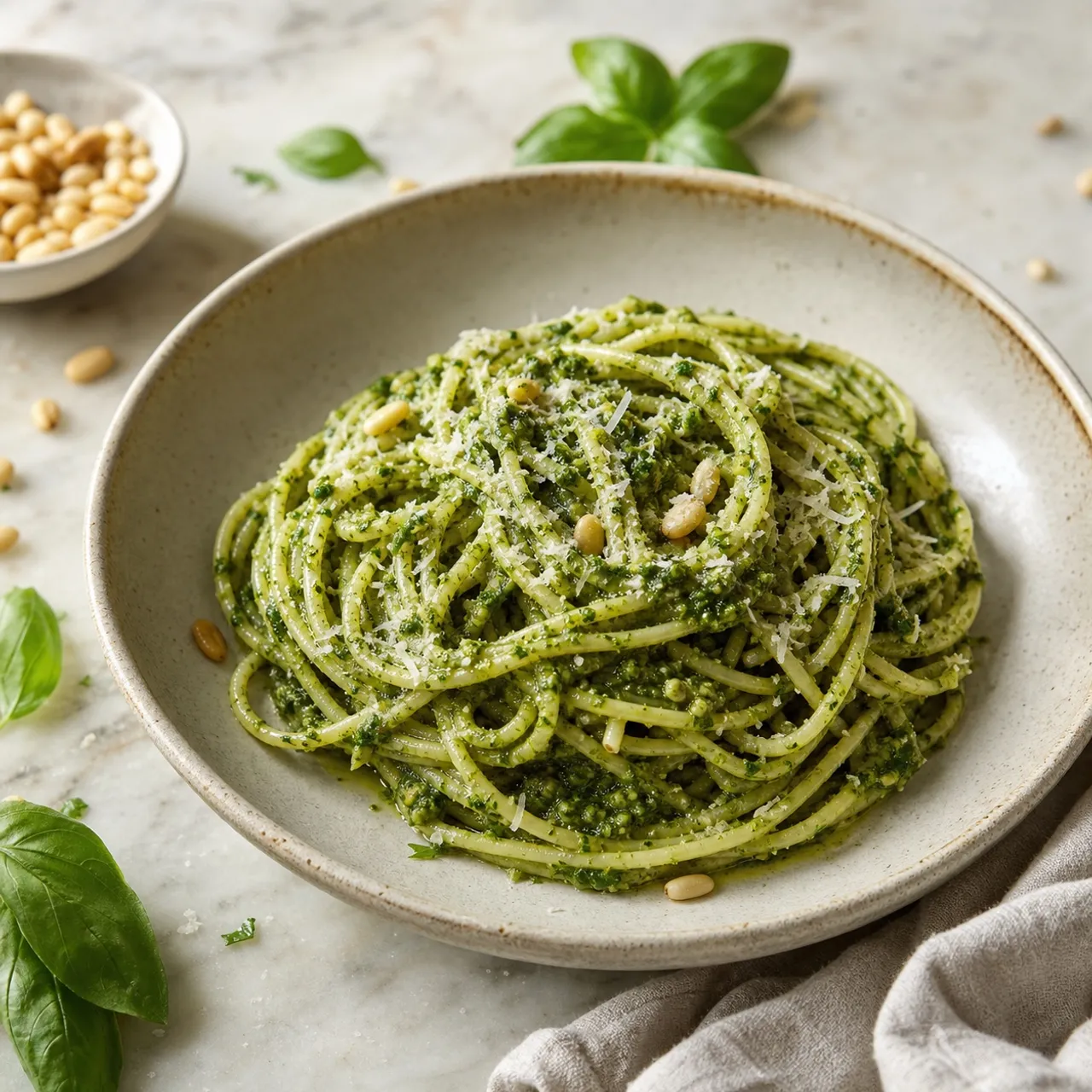 Pesto Pasta — Mediterranean recipe