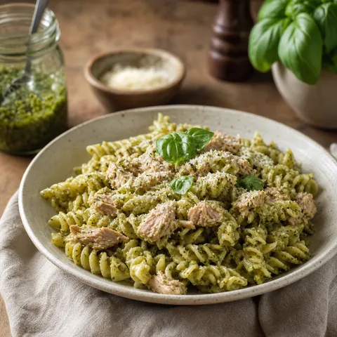 Pesto Tuna Pasta — Pantry & Instant recipe