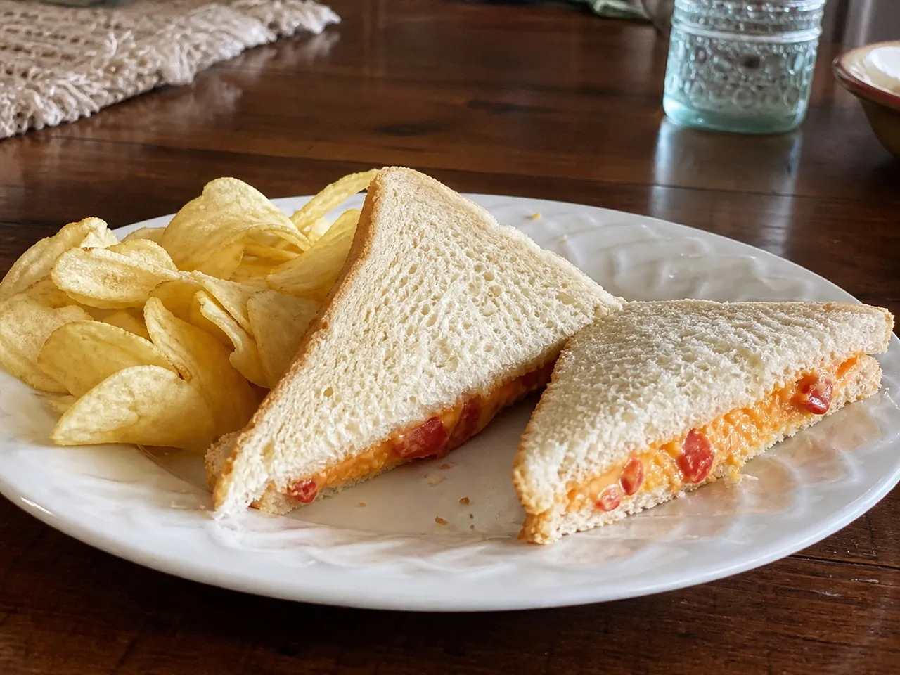 Pimento Cheese Sandwich — served