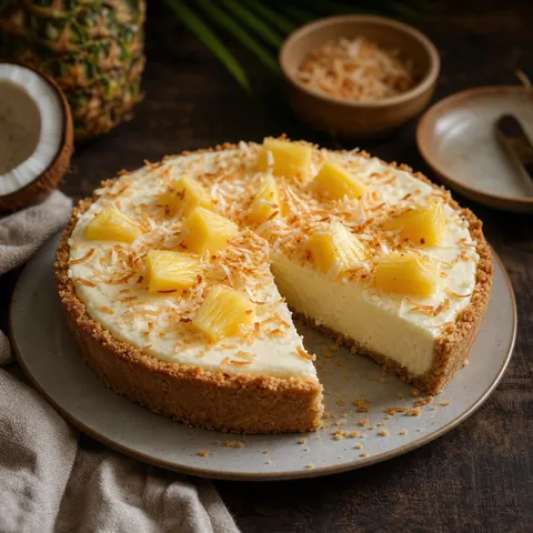 Pina Colada Tart — Desserts recipe