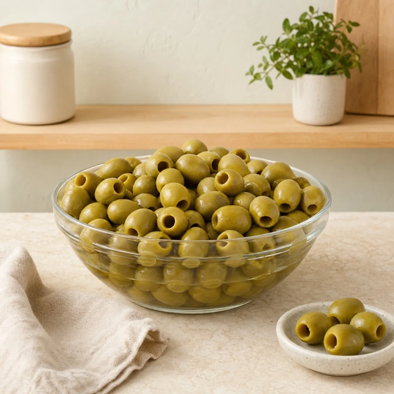 Pitted Green Olives — Food Lens