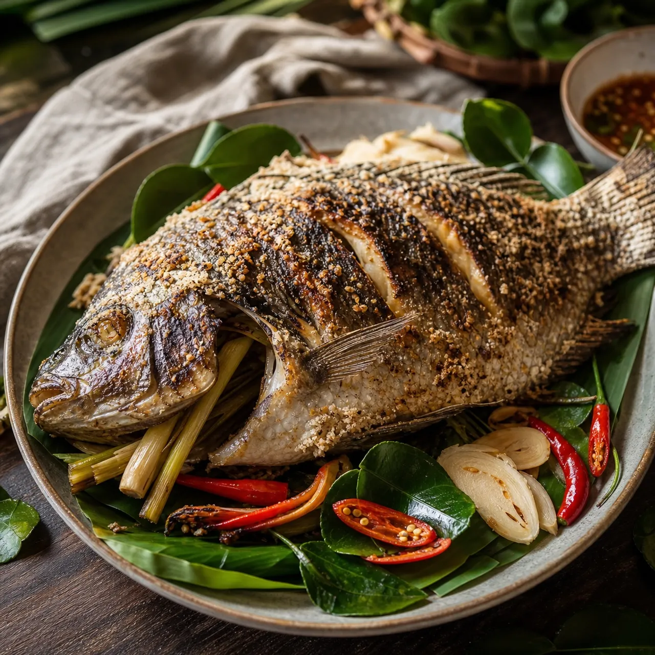 Pla Pao — Thai recipe