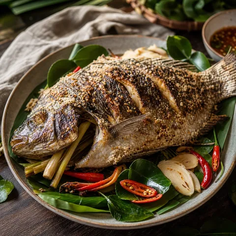 Pla Pao — Thai recipe