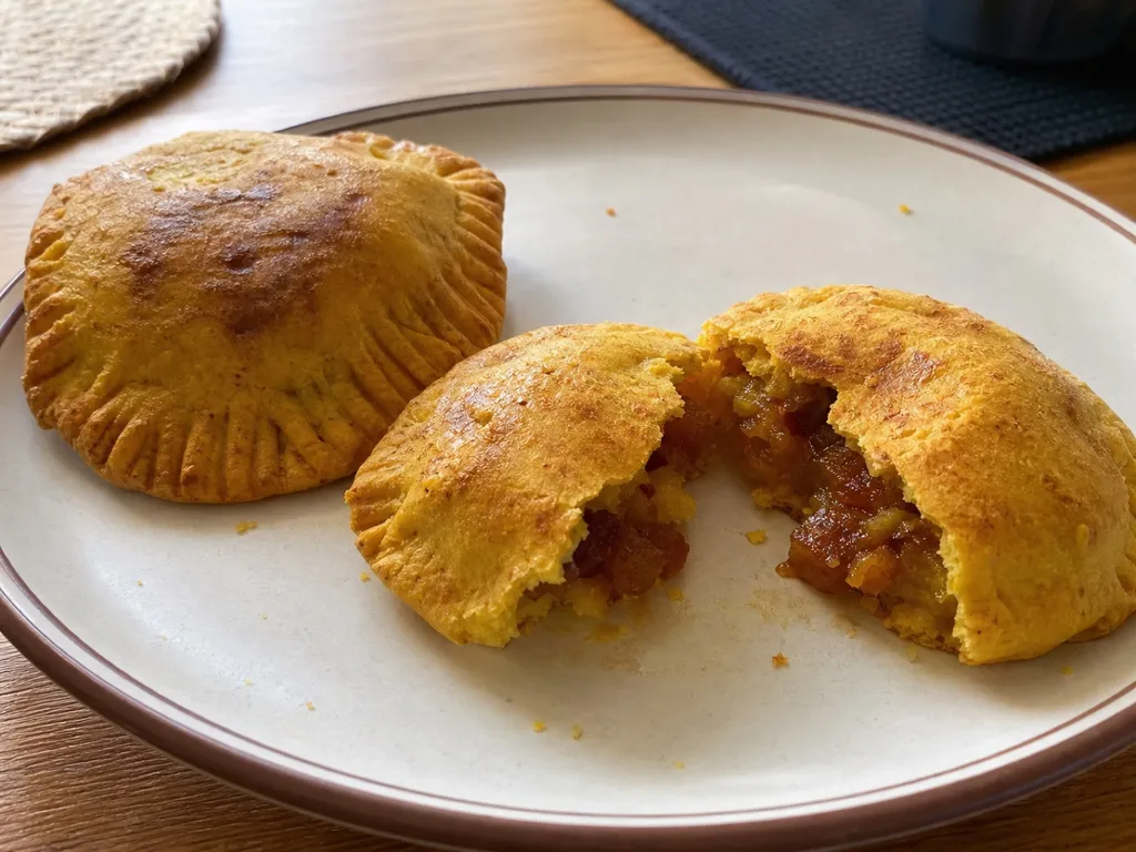 Plantain Tart — plated and served