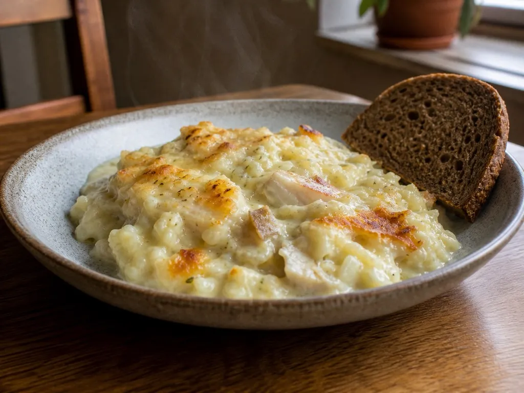 Plokkfiskur — plated and served