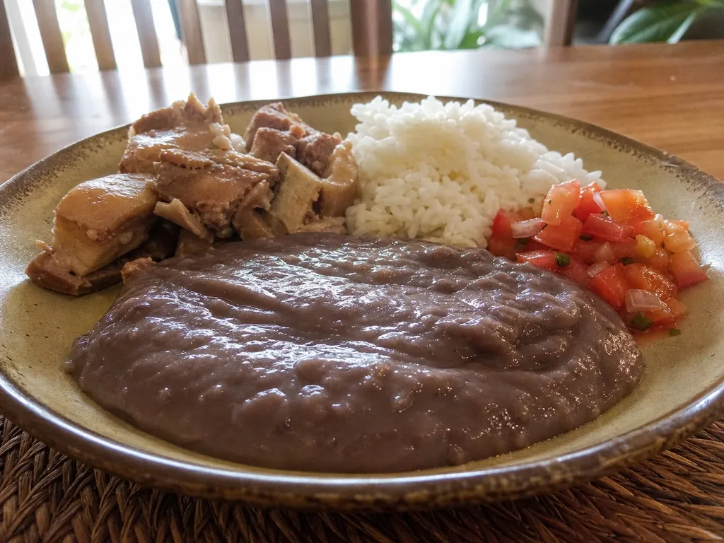 Poi — plated and served
