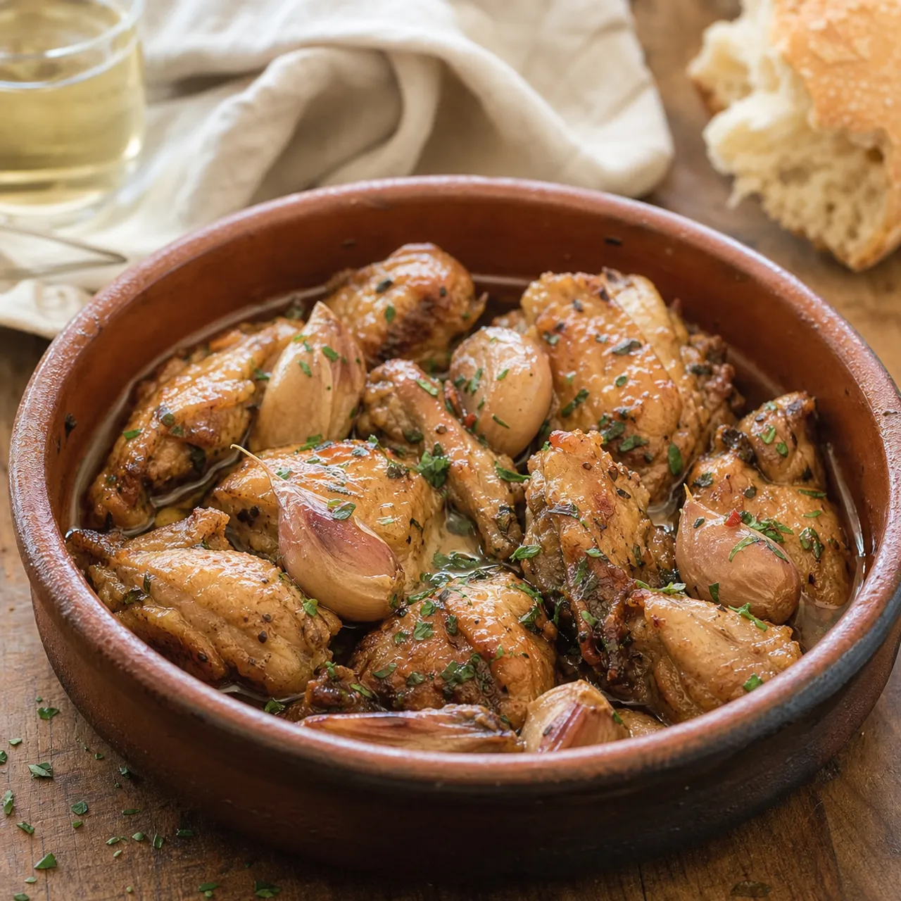 Pollo al Ajillo — Spanish recipe