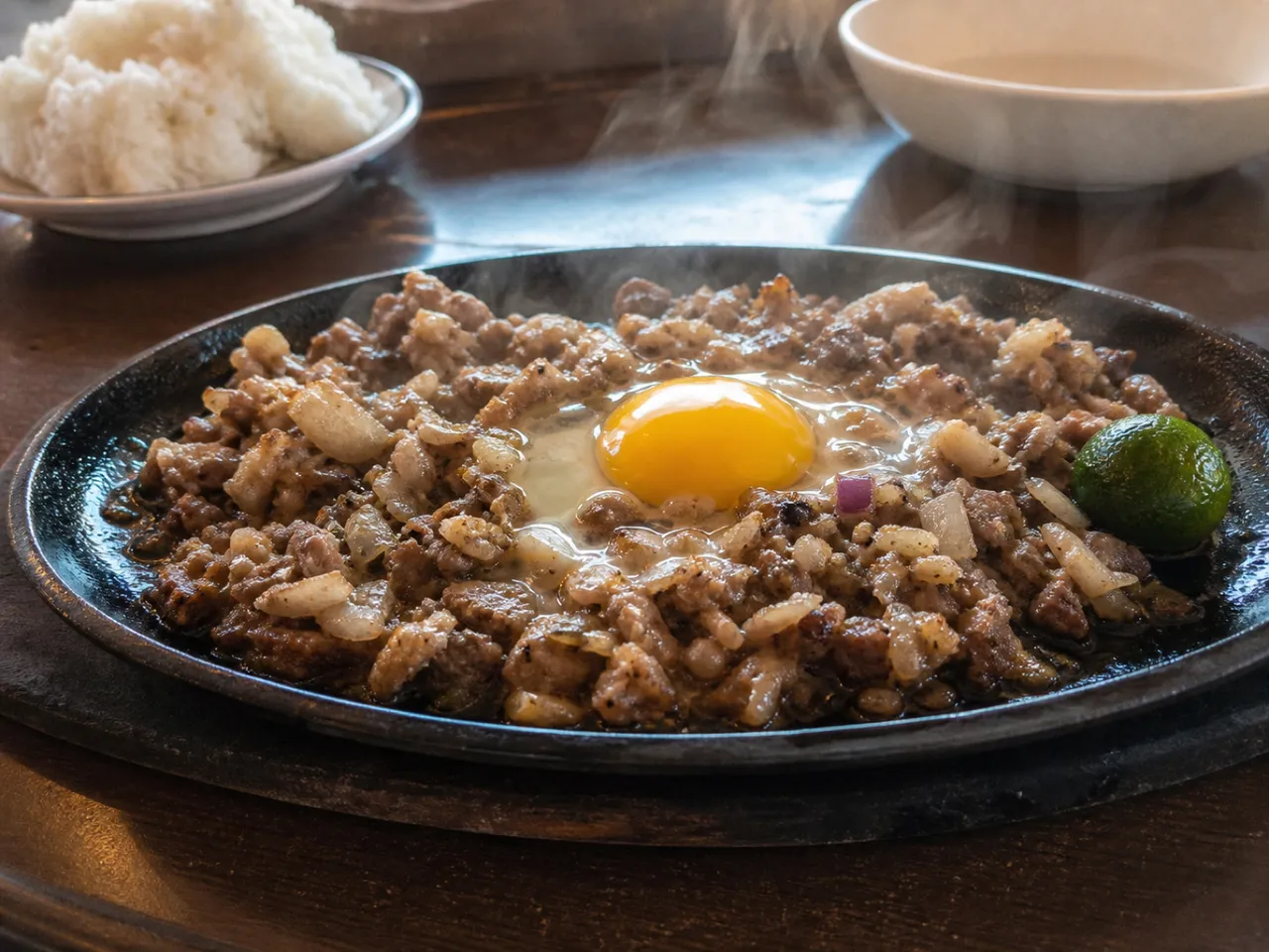 Pork Sisig — served
