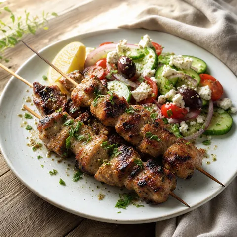 Pork Souvlaki Skewers — Greek recipe