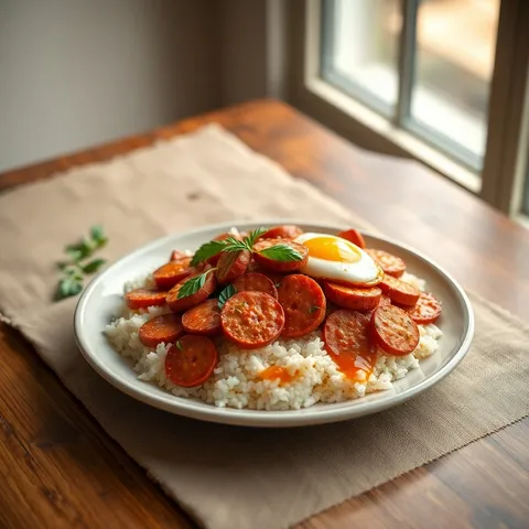 Portuguese Sausage and Eggs — Hawaiian recipe