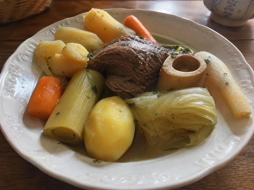 Pot-au-Feu — plated and served