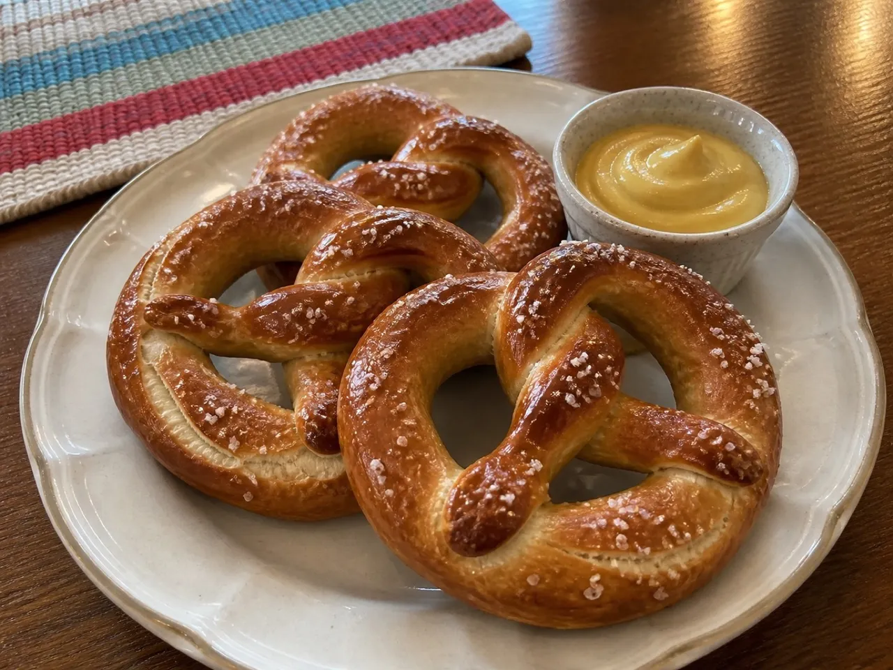 Pretzels — served