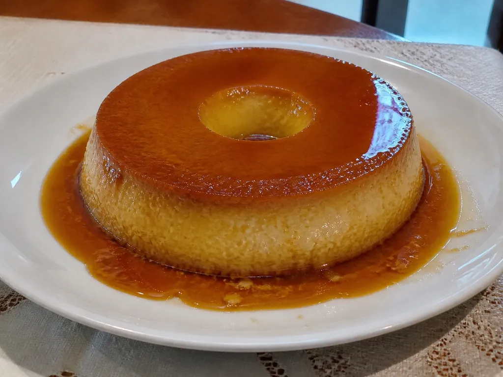 Pudim de Leite (Brazilian Flan) — plated and served